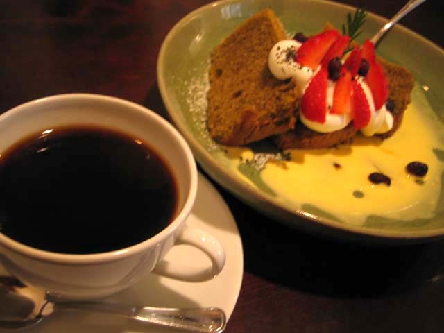 コーヒーとケーキ