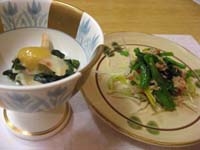 小鉢とサラダ