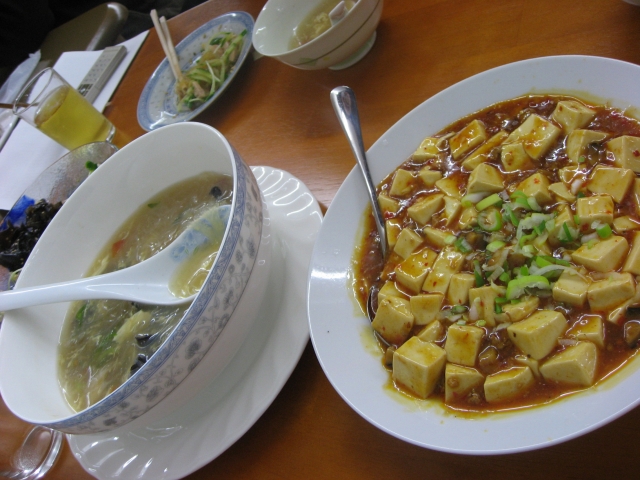 スープとまーぼー豆腐