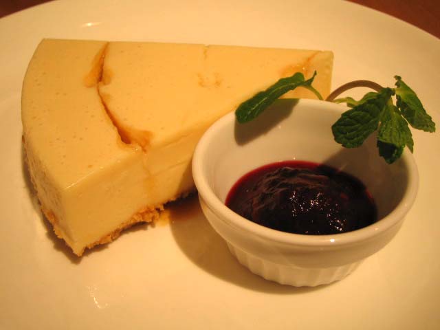 キャラメルのレアチーズケーキ