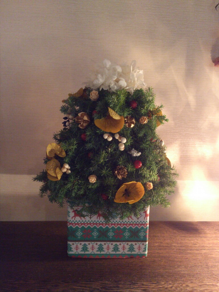 あぜみちのお菓子たち - クリスマスリース＆ツリーワーク2013