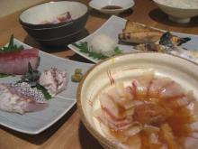 鯛のお刺身など