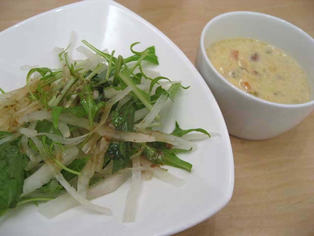 サラダとスープ