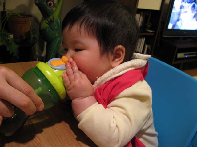 ヌービーを飲む青衣