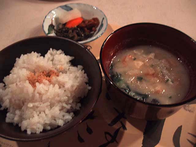 ごはんとみそ汁