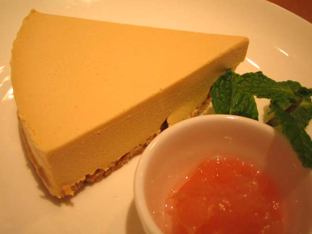 紅茶のレアチーズケーキ