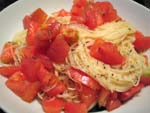 冷製トマトのパスタ
