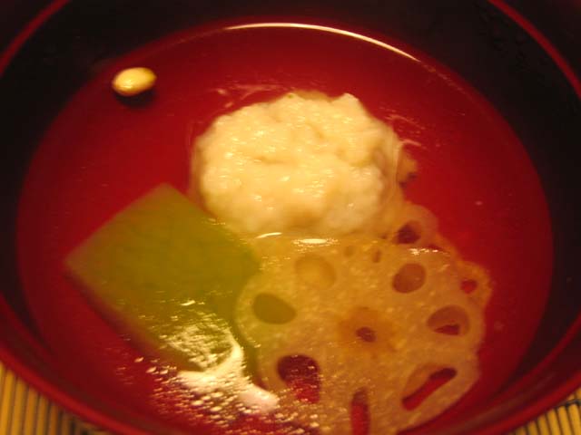 新蓮根餅清汁仕立て